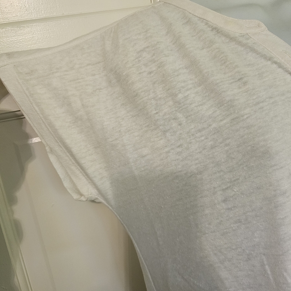Old Navy Cream Short Sleeve Henley Top - Picture 2 of 4
